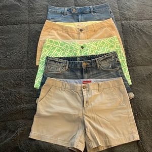 🩳 Jean & Khaki Shorts Bundle- Lot of 5 Pairs, Size 10 🩳